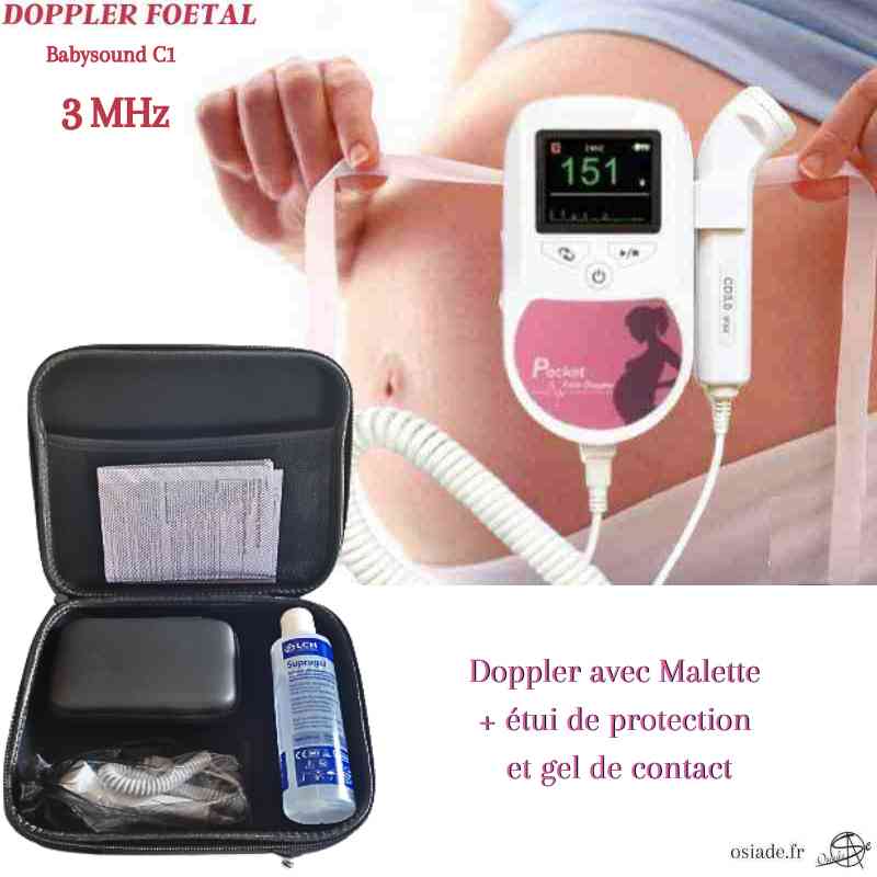 14€15 sur Doppler Fœtal avec moniteur de fréquence cardiaque