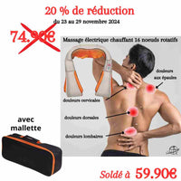 Appareil de massage chauffant soldé pour le Black Friday - Black week. I Osiade France.