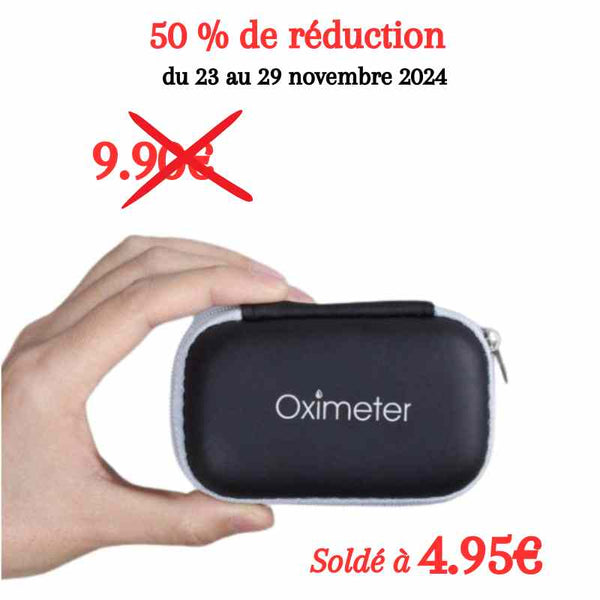 Etui pour oxymètre de pouls soldé. Profitez des soldes du black week et black Friday sur osiade.fr 